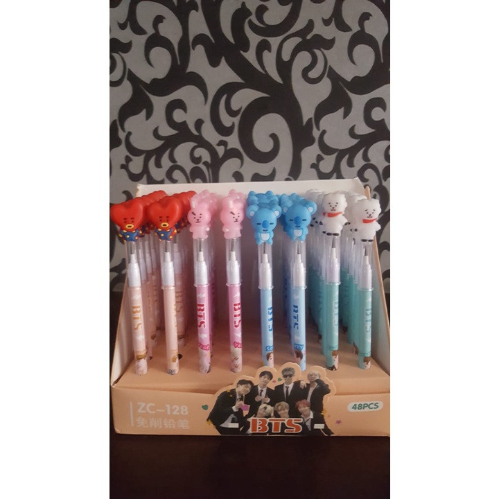 

Pensil Motif BTS ( 1 Set isi 4 Pcs )