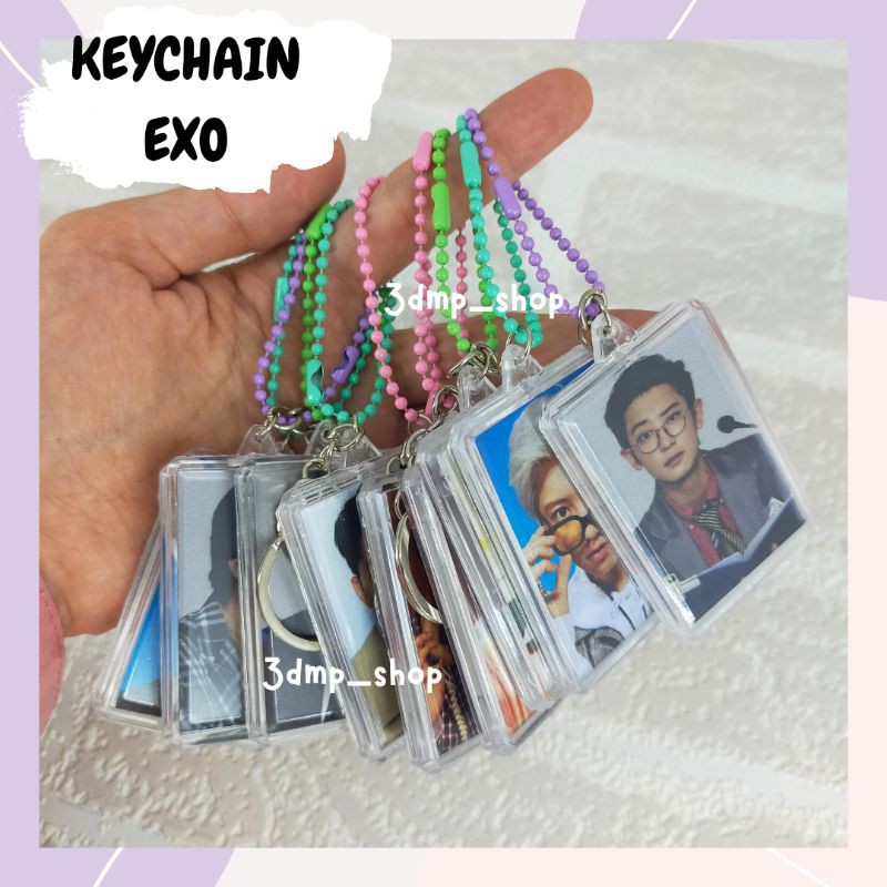 Gantungan kunci keychain ganci exo chanyeol baekhyun sehun kai jongin suho do d.o kyungsoo