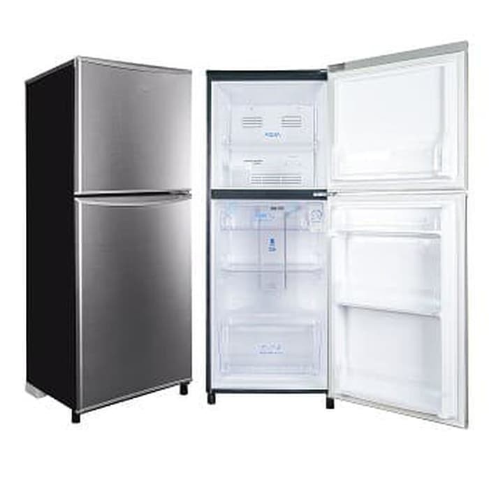 KULKAS AQUA  2 PINTU  AQR D 240 S - 169 LITER - SILVER