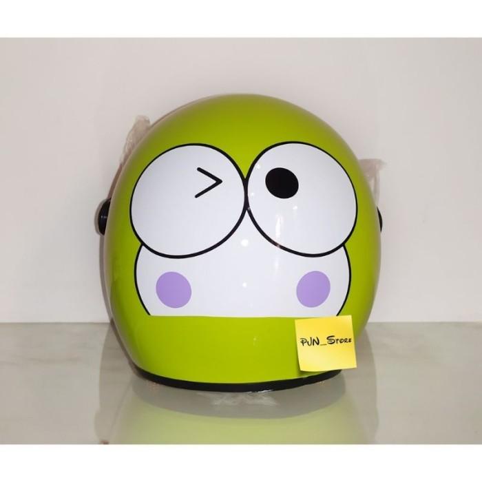 Helm | Helm Keropi Keroppi Hijau Green Helm Bogo Xyz