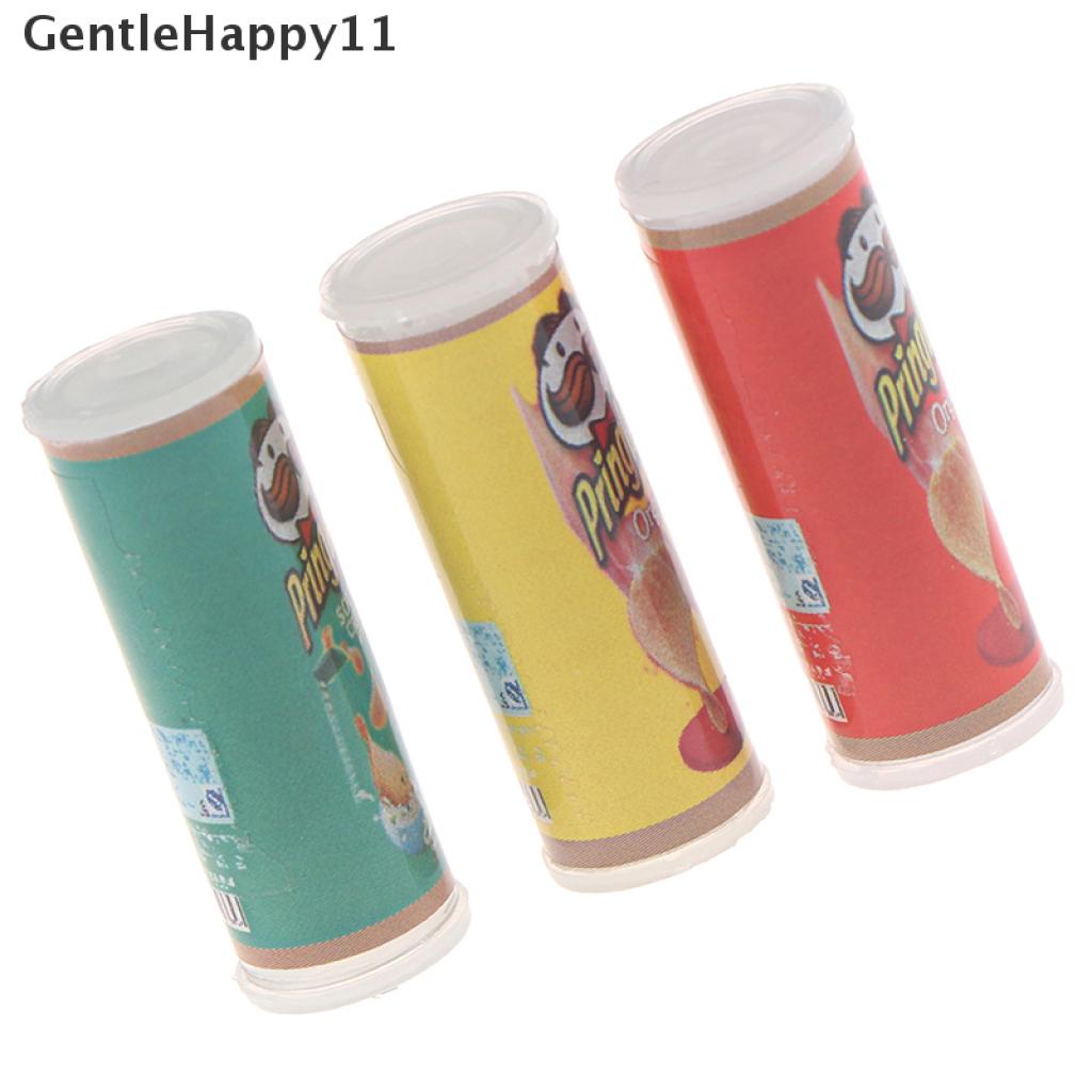 Gentlehappy 1 set / 3 pcs Miniatur Botol Keripik Kentang Untuk Dekorasi Rumah Boneka