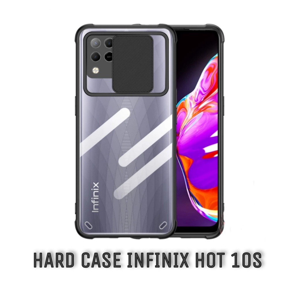 Case Infinix Hot 10s Hard Case Fusion Shield Camera Protection Casing Premium Handphone