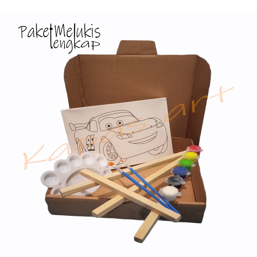 

Painting Kit / Paket Kanvas Lukis Sketsa Lengkap Siap Pakai