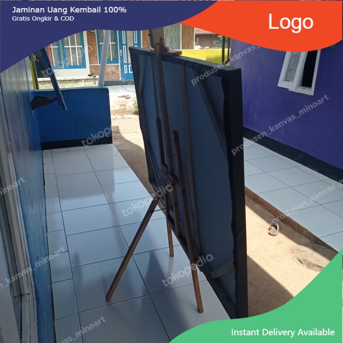 

kanvas lukis hitam besar ukuran 110x140cm canvas black jumbo 140 x 110