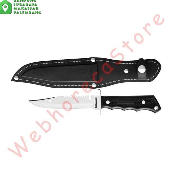 Spesial Tramontina Bowie Fish Camping Knife 5" W Cover / Pisau Komando Outdoor Murah