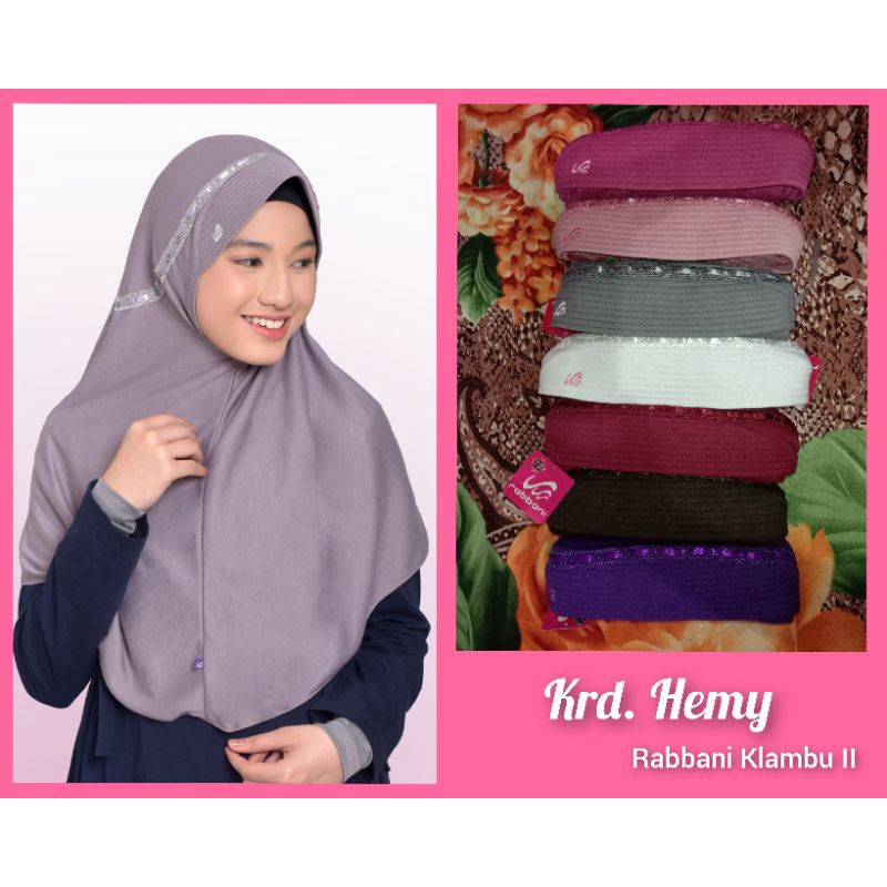 Jilbab Rabbani/Hemy S,M,L,XL