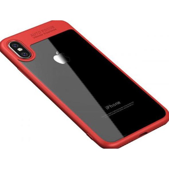 PC SLIM CASE IPHONE XR HARD TRANSPARANT SOFT SILICON CASING BENING BIRU