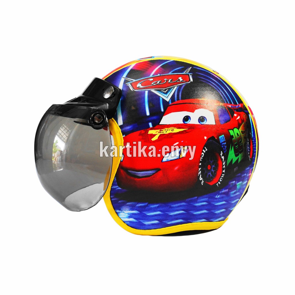 Helm Anak Model Bogo Karakter Cars