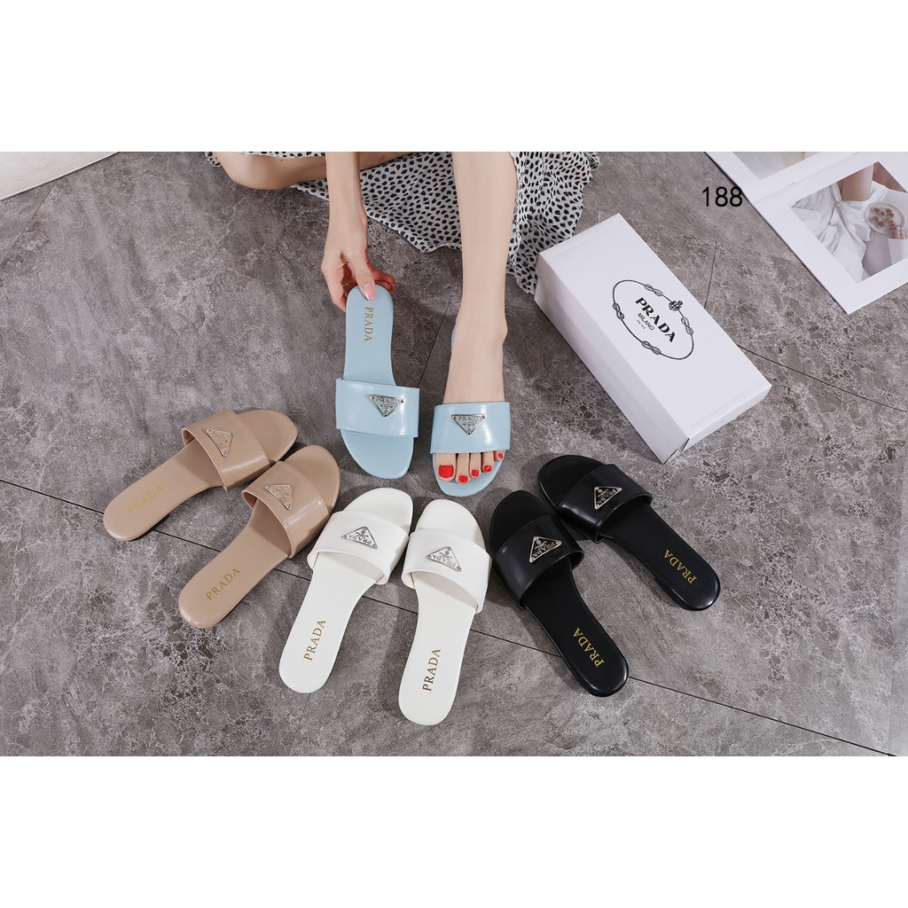 PRD Logo Plaque Flat Sandals  #188