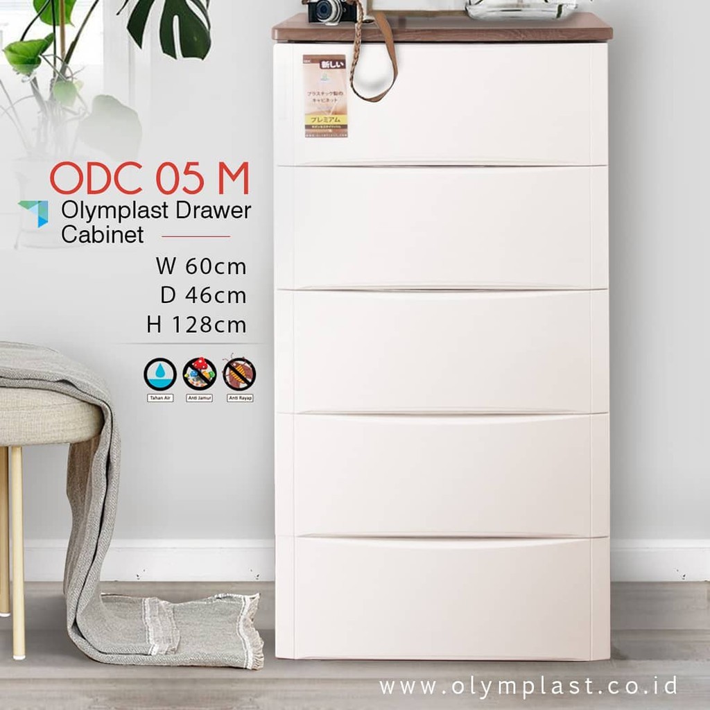 ODC OLYMPLAST LEMARI DRAWER 5 SUSUN / Lemari Plastik 5 Laci