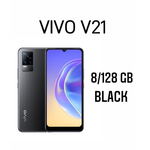 VIVO V21 5G 8/128GB 8/256GB NFC GARANSI RESMI VIVO INDONESIA-V21 8/128 BLACK