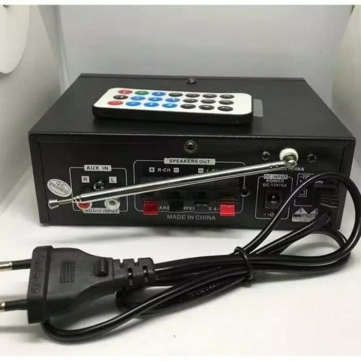 Paling Laris!!! Power Amplifier Fleco F-188BT Bluetooth USB Karaoke + Mp3 player + FM Radio