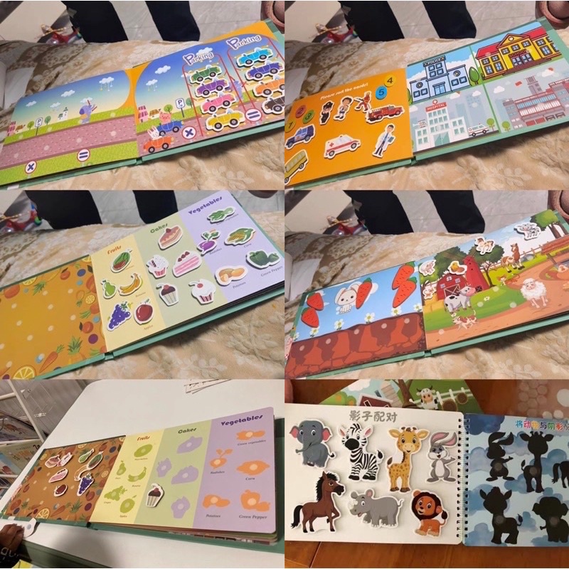 children busy book quiet book activity re used book buku aktivitas anak