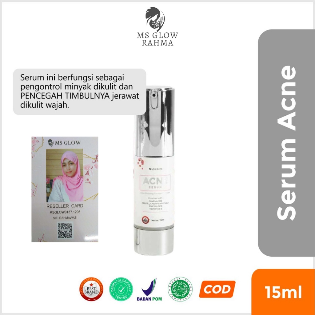 MS Glow Acne Serum Original Serum Wajah Berjerawat