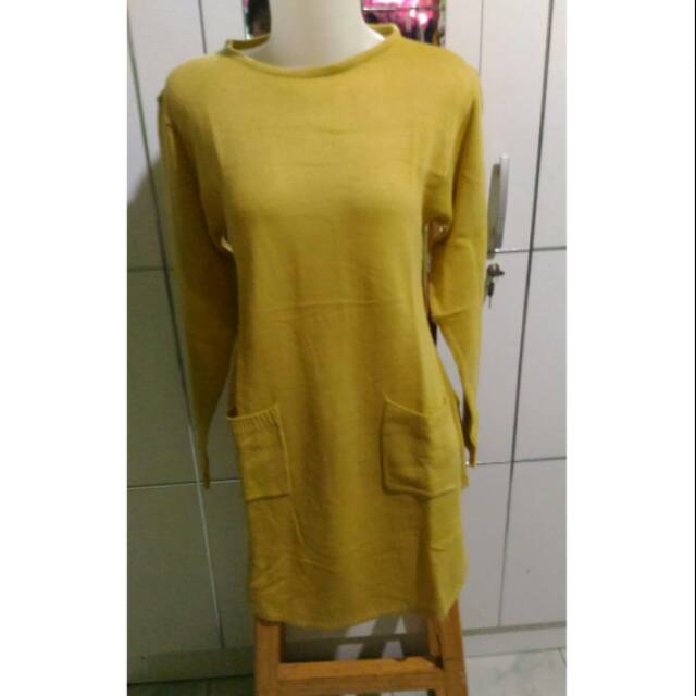 Tunik rajut orange