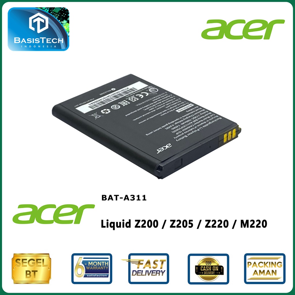 BATERAI ACER Z200 Z205 Z220 M220 BAT-A311 - ORI99 GOOD QUALITY