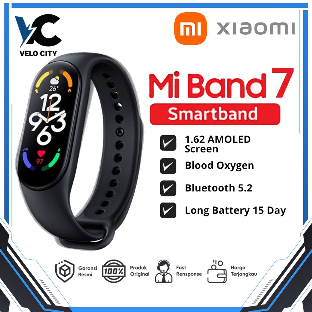 Xiaomi Mi Band 7 AMOLED Miband 7 Smart Band Smartwatch Original Garansi Resmi