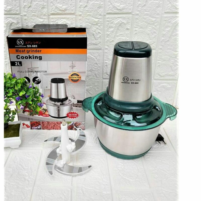 Choper Coper Cuper Chuper Penggiling Daging Elektrik Elextrik Stenlis Sx