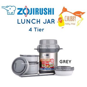 Zojirushi Lunch Jar 4 Tier (4susun) - Grey