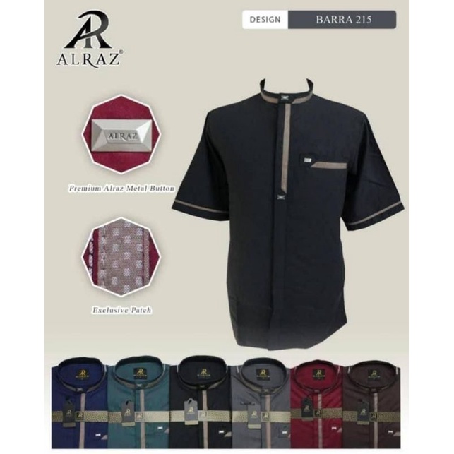 (BISA COD) AL Raz Alraz Koko Kemko  lengan pendek style Barra  rabbani