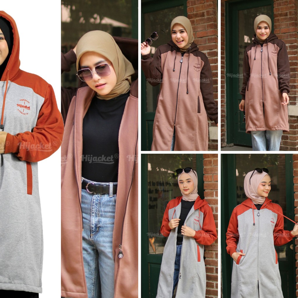 NEW SERIES JAKET WANITA HJ-ALC BLACK HIJACKET® ALICIA / jaket hijaber model panjang-5