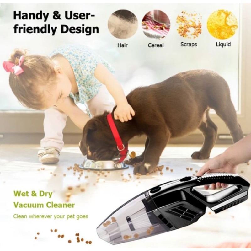 Vacuum Vacum Vakum Fakum Cleaner Mobil Penyedot Debu Mobil Portable 12V 120W 4 Filter Pembersih Debu