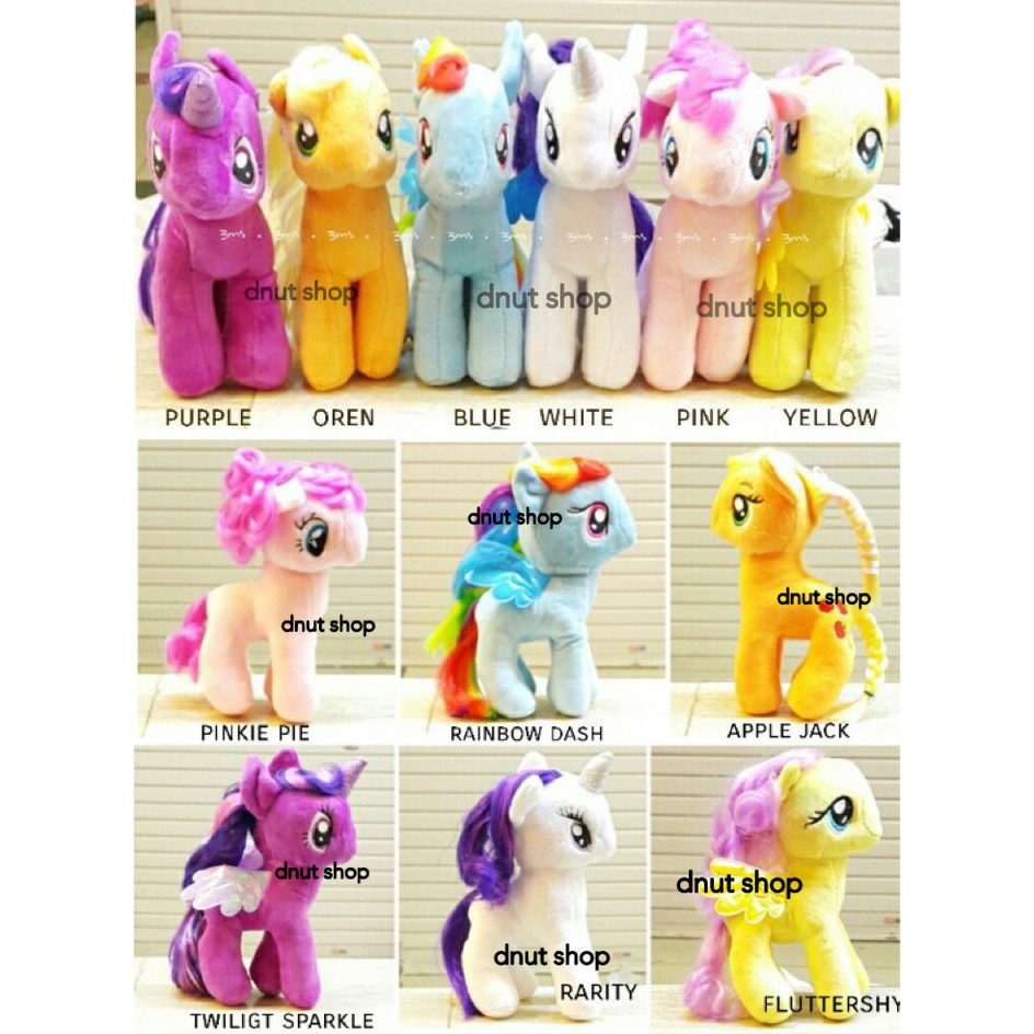 [PROMO] Boneka Little Pony - Soft Plush Toys. Rambut Pony Asli
