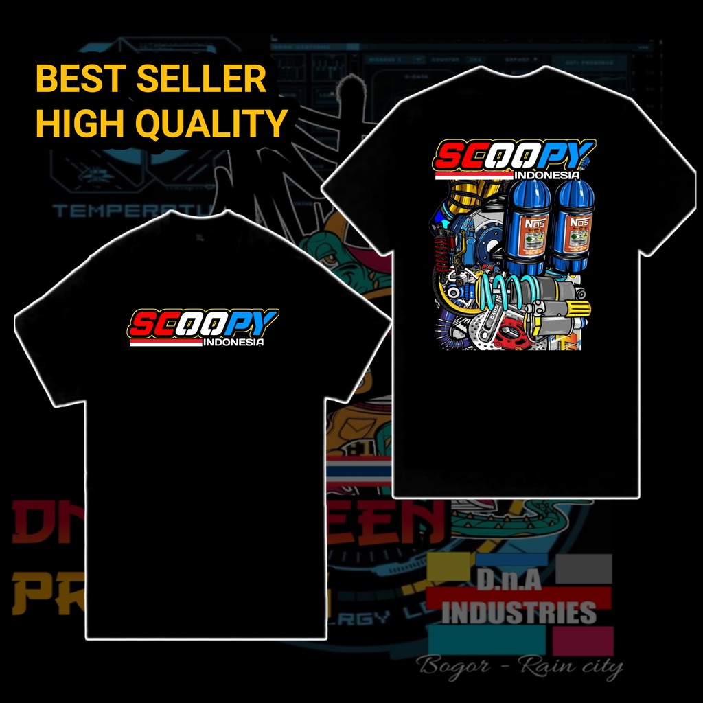 Kaos Motor Scoopy Scopy Modifikasi Pakaian Atasan Pria Baju Distro