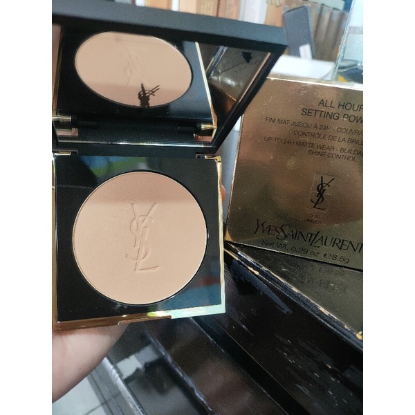 100% ORIGINAL YSL ALL Hours Setting Powder Compact Full Travel Size 8.5gr