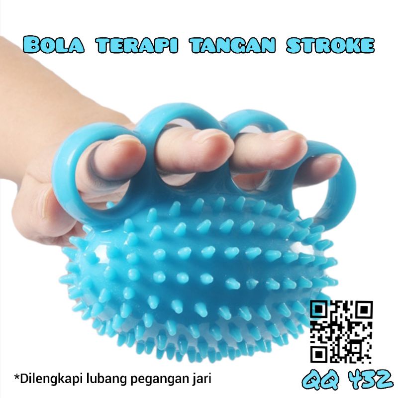 [New Item] Bola terapi tangan stroke alat terapi tangan jari remas motorik finger grip ball bola duri