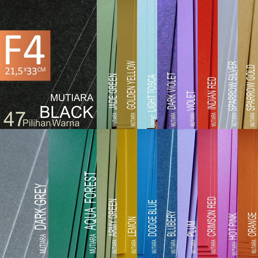 

kertas jasmine folio f4 paper flower kertas hitam abu hijau kuning biru ungu pink merah orange