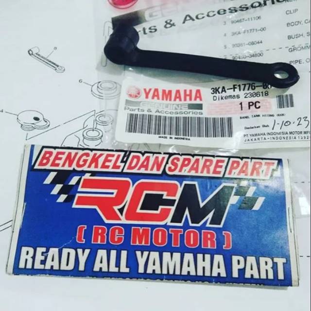 karet pengait tabung oli samping rx king no 8 ori yamaha 3KA-F1776-00