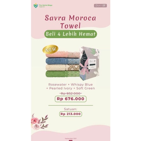 New Handuk Savra Moroca by TIGARAKSA