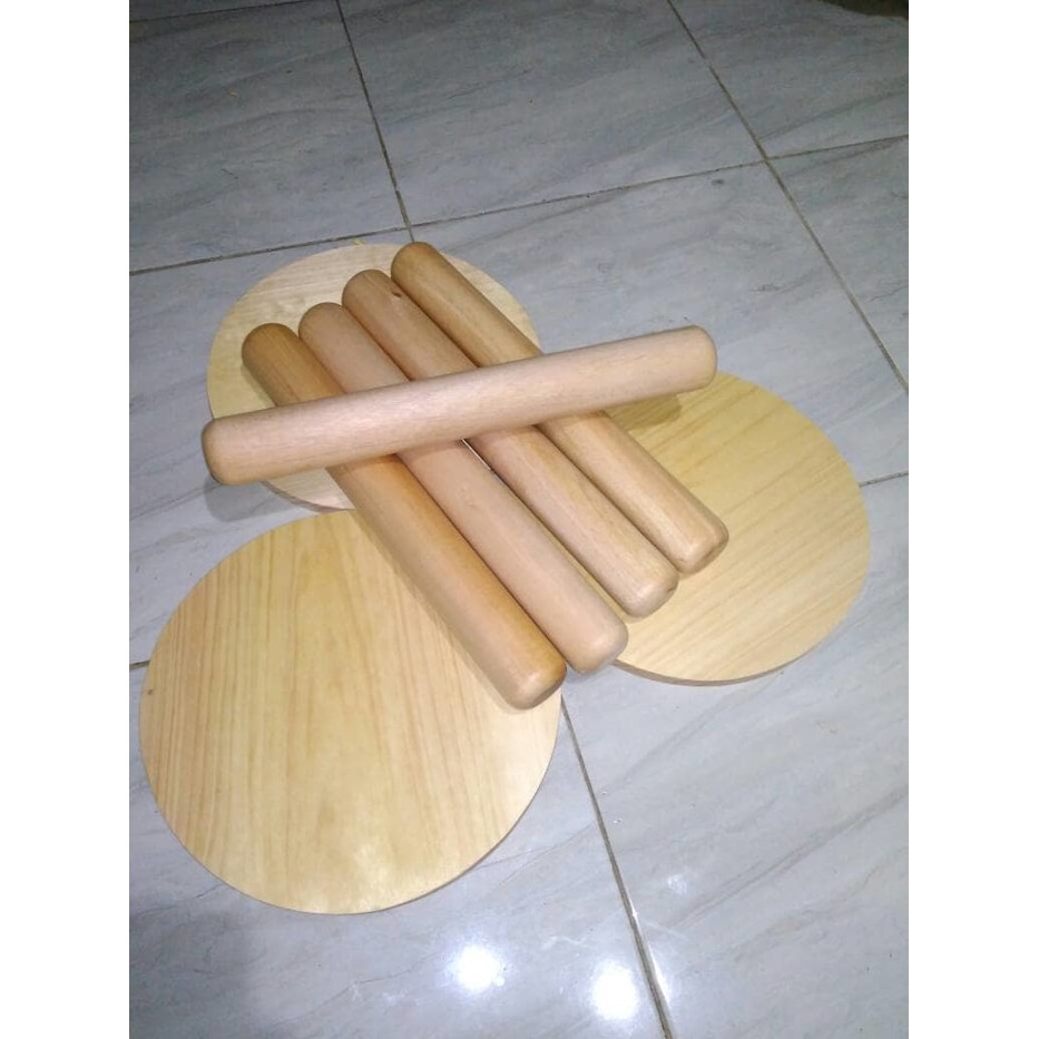 Rolling Pin Kayu Panjang 40cm-Diameter 5cm / Penggilas Adonan / Penggiling Adonan / Penumbuk