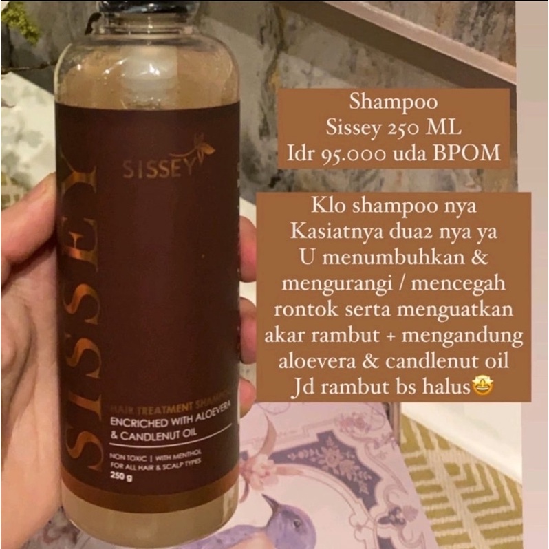 SIssey Shampo Anti Rontok ( beli 4 Free gift )