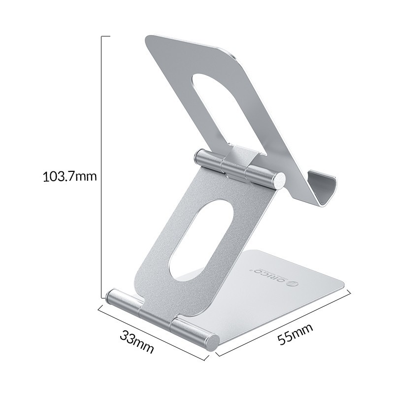 Mobile Phone holder stand Orico metal Folding silicone Lst-s1 - Dudukan Stand hp handphone iphone