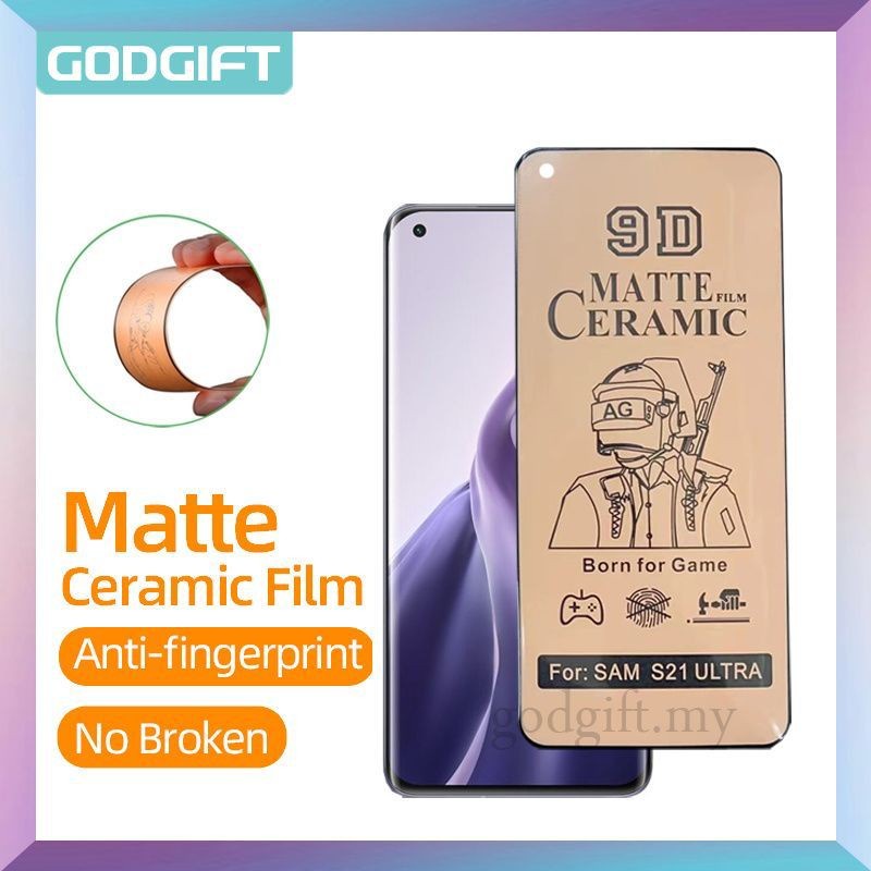 Ceramic Anti Glare Matte Samsung A13 4G /5G A23 A33 A52 A73 A22 A32 A42 5G A52 A52 5G A52S A72 4G / 5G Screen Protector Ceramic Anti Gores