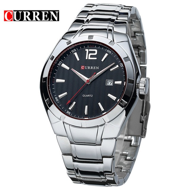 

Jam Tangan Pria CURREN Men'S Stainless Steel Quartz Watch Sports Casual Men'S Waterproof Watch