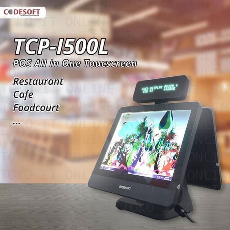 CODESOFT TCP-I500L MESIN KASIR TOUCHSCREEN ALL IN ONE POS