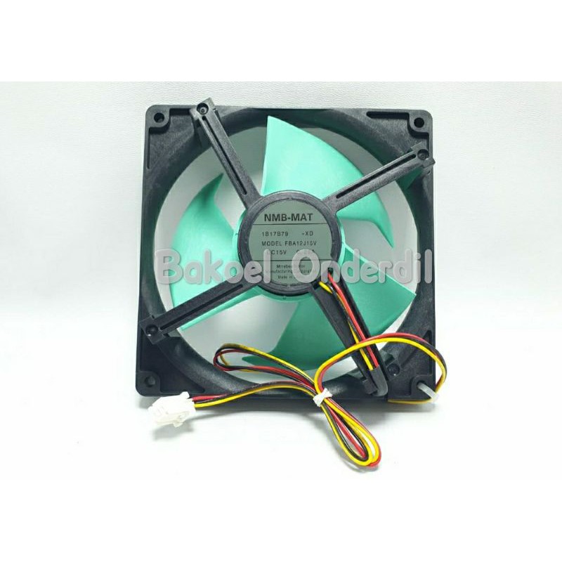 MOTOR FAN KULKAS INVERTER 12x12 FBA12J15V DC15V 3 KABEL