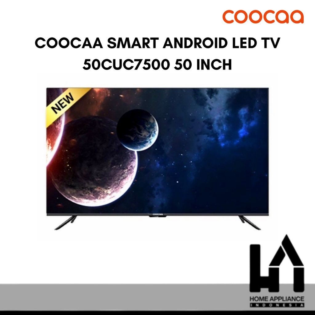COOCAA SMART TV 50 Inch 4K UHD TV Android 10.0