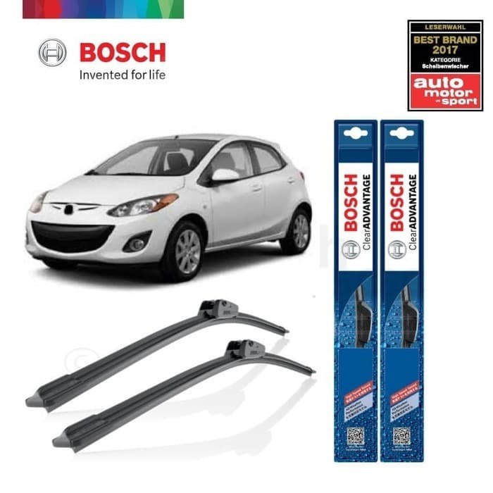 Wiper Blade Mazda 2 BOSCH frameless ADVANTAGE 14-24&quot; ORIGINAL