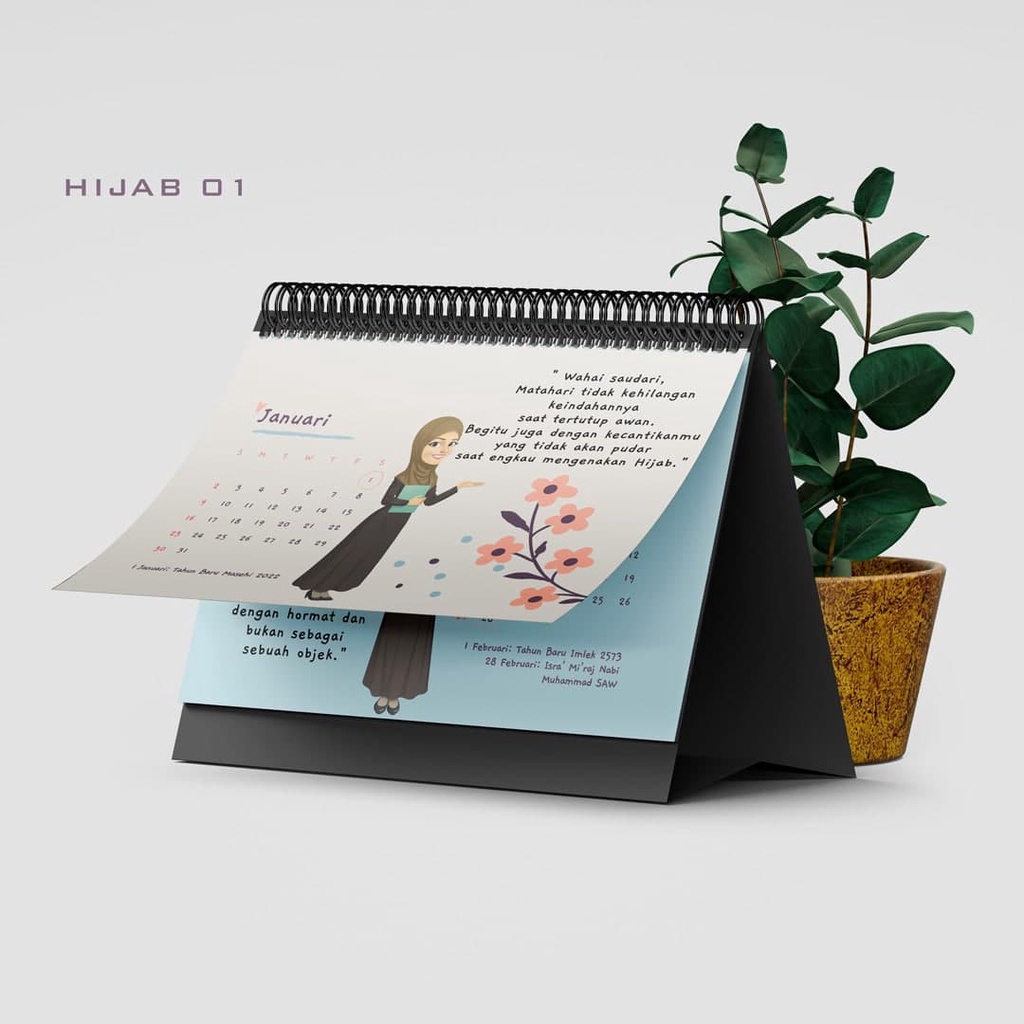 

Kalender Quote Hijab Muslimah Motivasi aesthtic