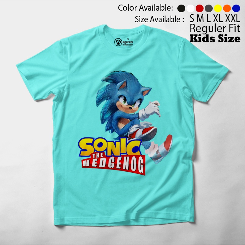 Baju Anak / Kaos Atasan Anak / Kids T Shirt Sonic Hedgehog