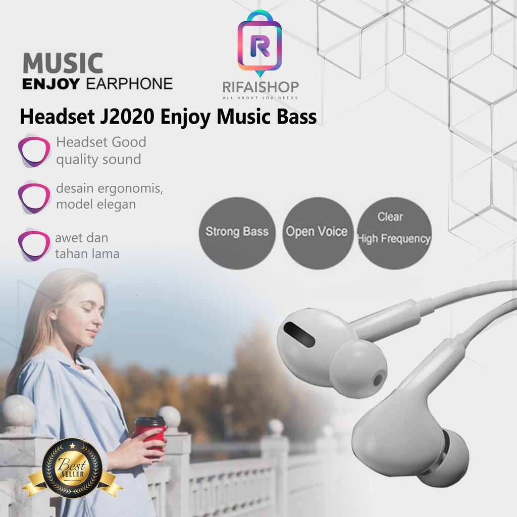 HEADSET J-2020 / J2020 Enjoy Music Bass For Samsung/Oppo/Xiaomi/Vivo