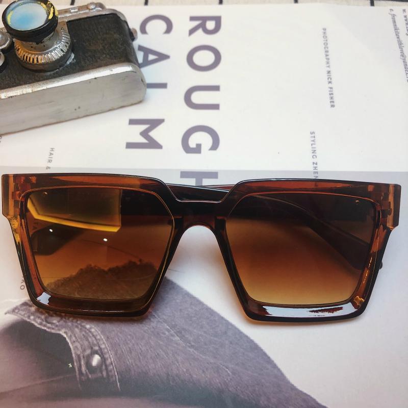 European and American ins square 2020 new fashion trend sunglasses