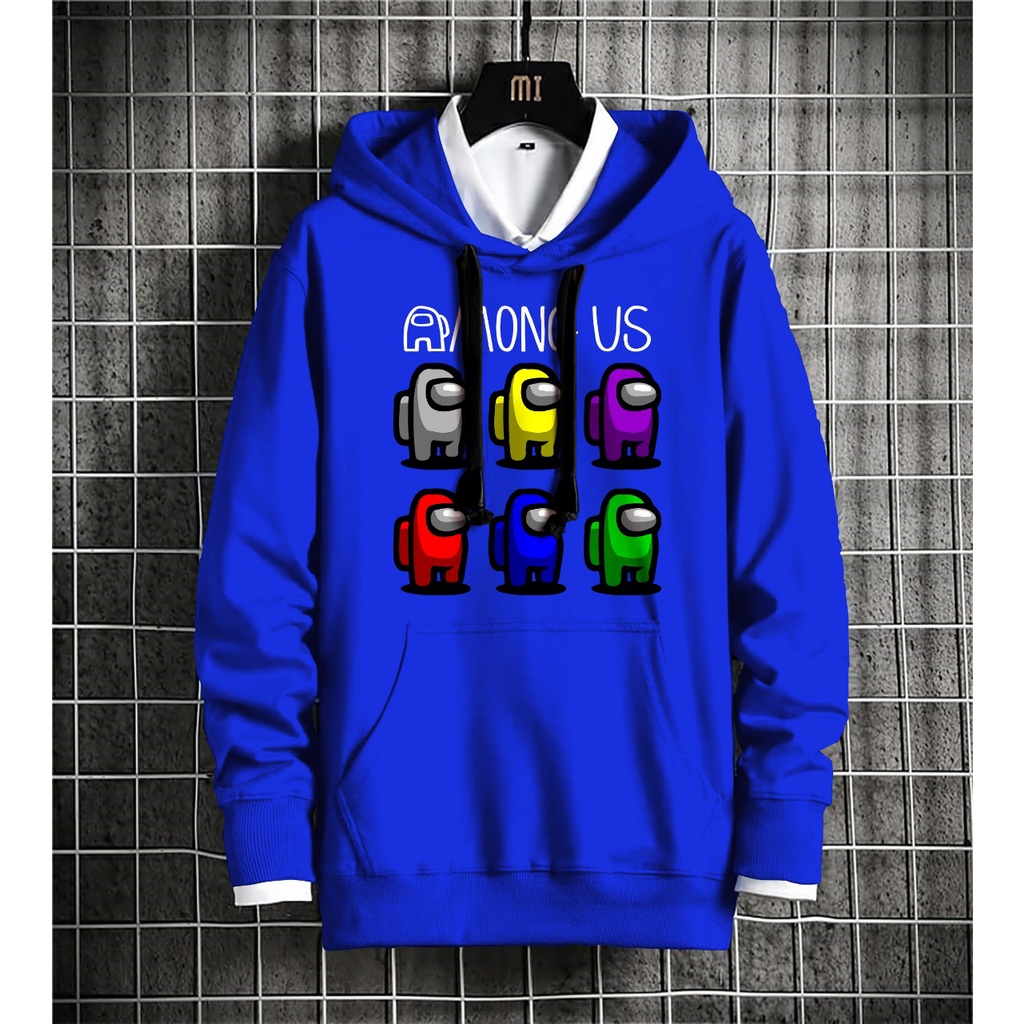 HOODIE ANOUN US PELANGI BAHAN FLEECE - A5GARD88