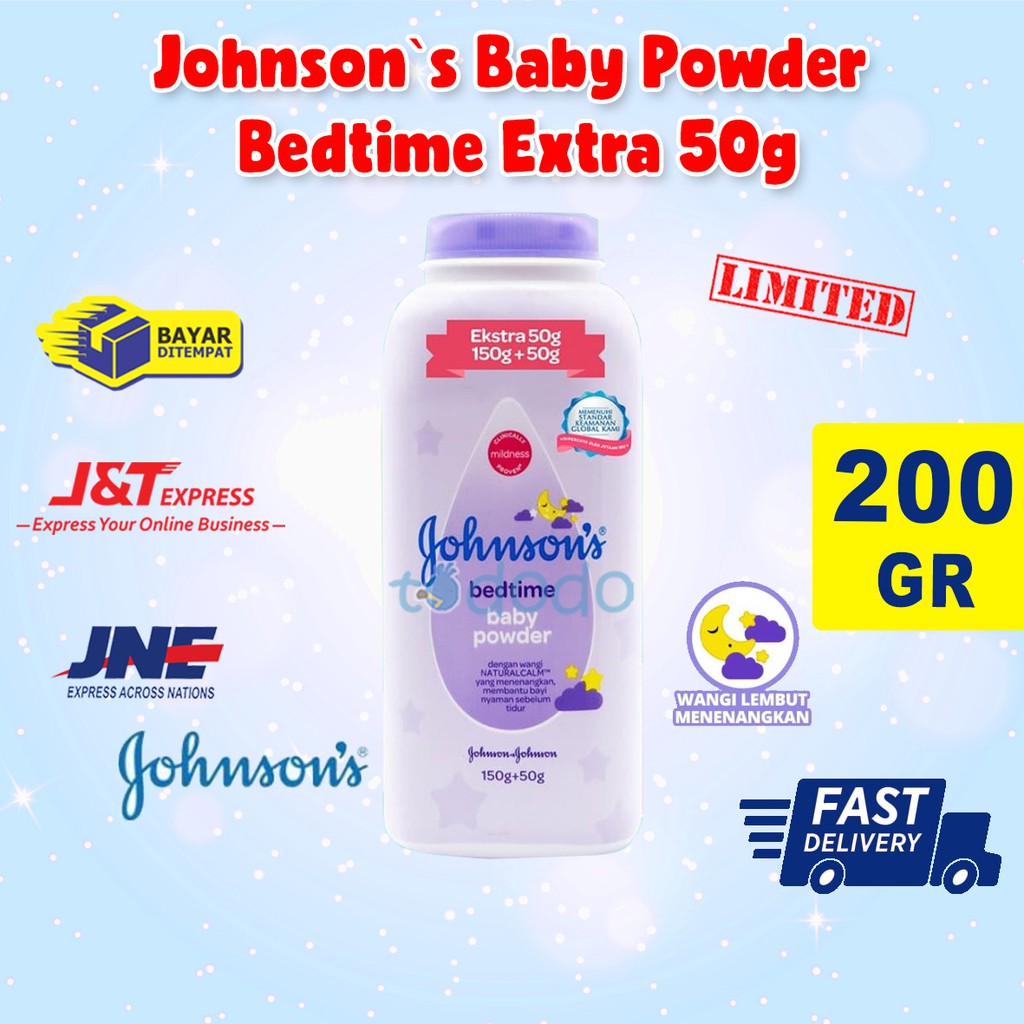 Johnson`s Baby Powder Bedtime 150+50gr