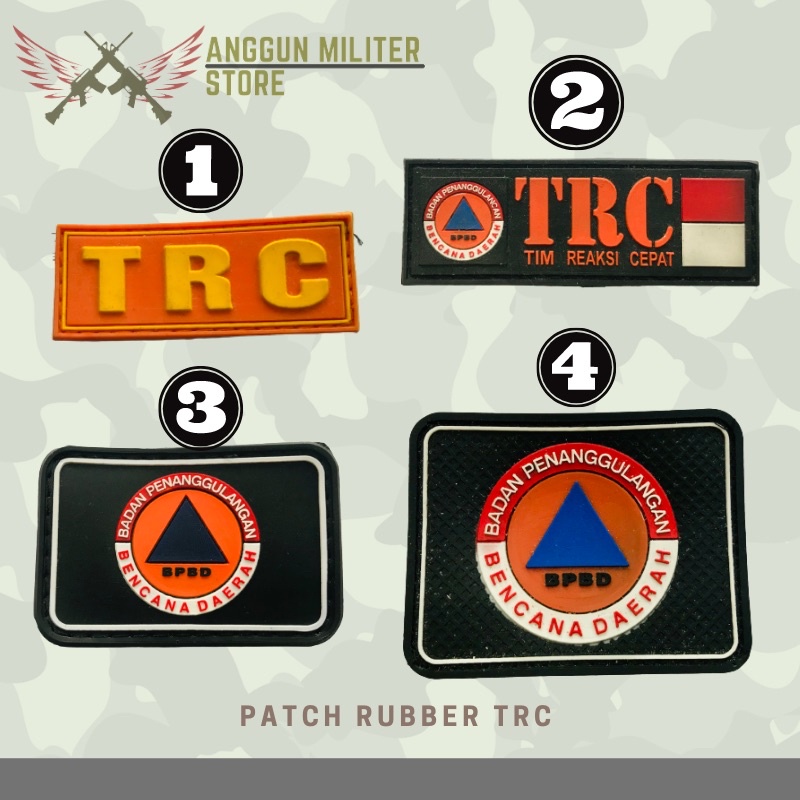Patch rubber TRC ( TIM REAKSI CEPAT )/BPBD/BNPB/TIMSAR/ || Perekat TRC