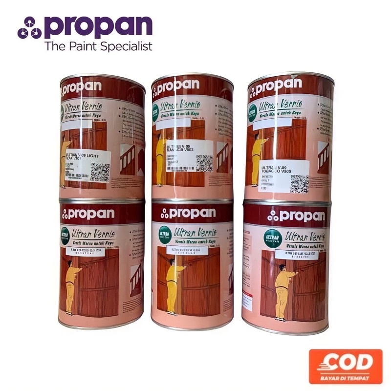 Cat Kayu Propan Ultran Vernis 0.8 L Politur / Plitur / Pelistur V 09